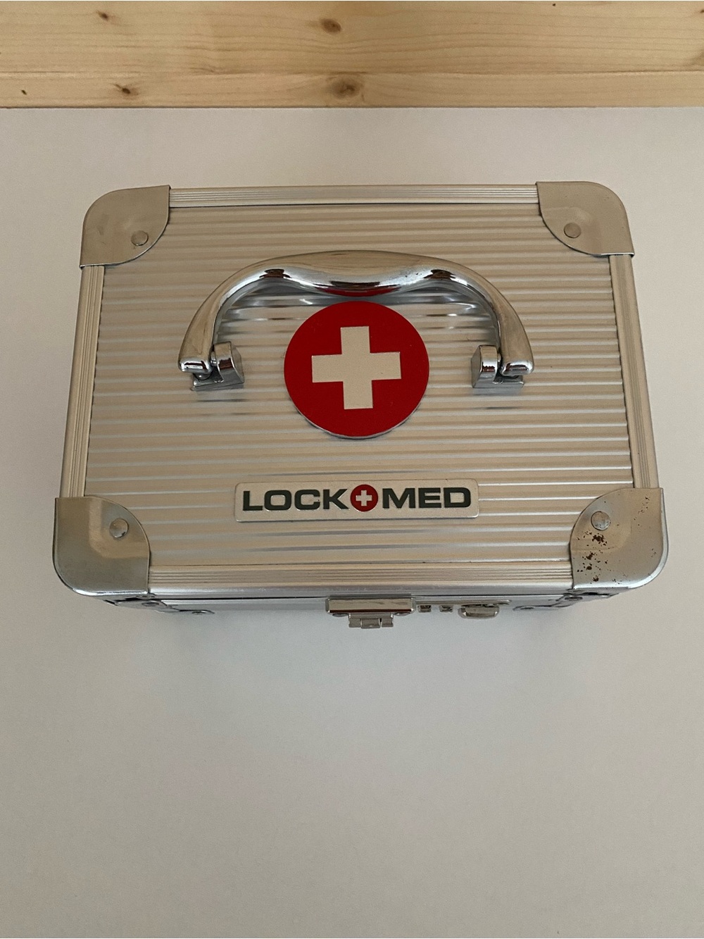 LockMed 3-Digit Combination Medicine Lock Box Portable Storage Secure Case - Picture 2 of 12